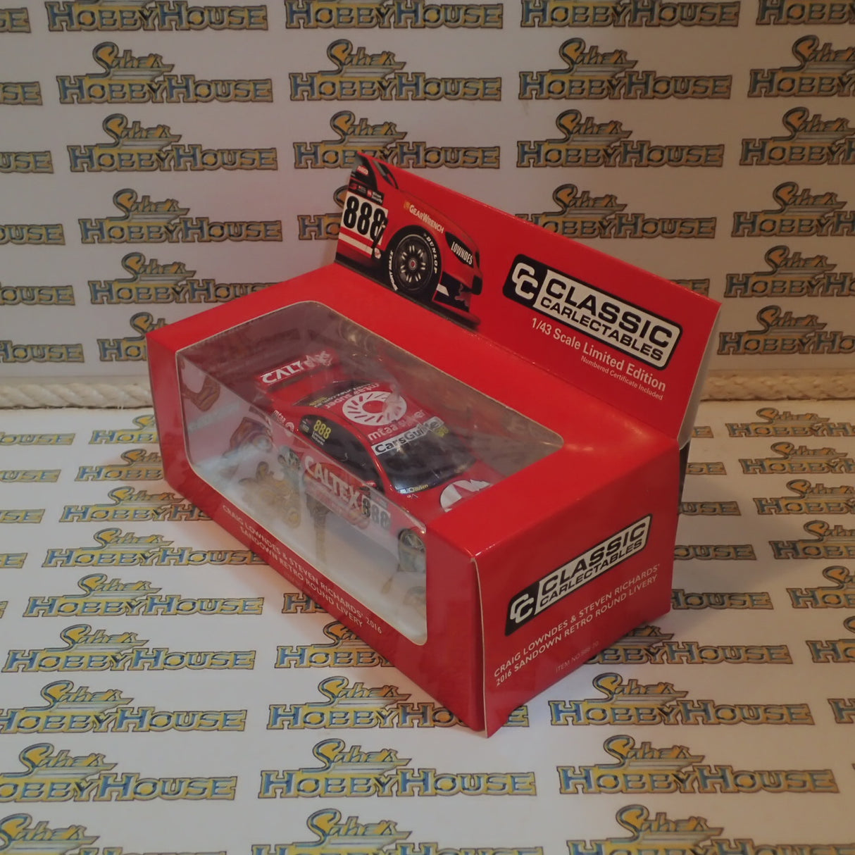 Classic Carlectables 888-20 - 1/43 Scale 2016 Sandown Retro Round Livery Craig Lowndes / Steven Richards