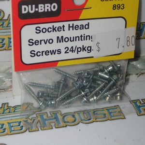 Dubro 893 - Socket Head Servo Mounting Screws 24/Pkg