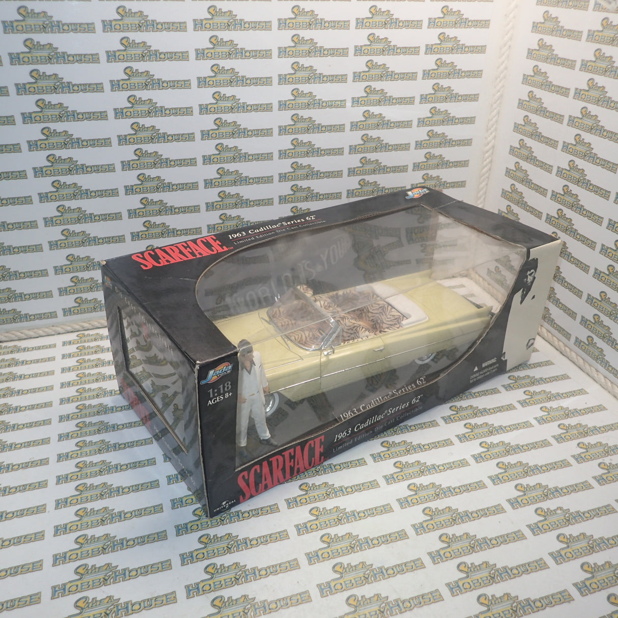 Jada 90003 - 1/18 SCARFACE 1963 CADILLAC SERIES 62 Die-Cast Replica