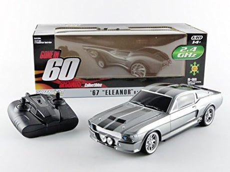 Greenlight RC 91001 - 1/18 Scale - 2.4GHz Gone in 60 Seconds '67 Mustang "Eleanor" Ready to Run Remote Control