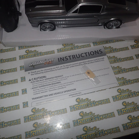 Greenlight RC 91001 - 1/18 Scale - 2.4GHz Gone in 60 Seconds '67 Mustang "Eleanor" Ready to Run Remote Control