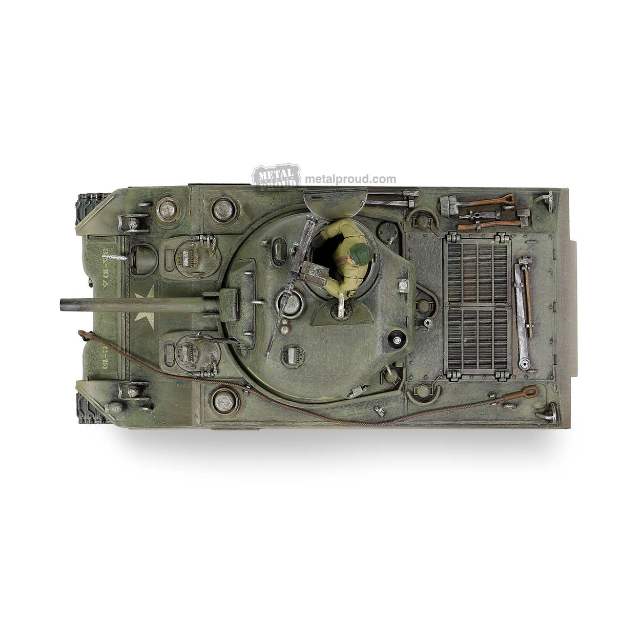 Forces of Valor MP-912131A -1:32 [Engine Plus Series] U.S. medium tank Sherman M4A3 (75) Scale Model Replica