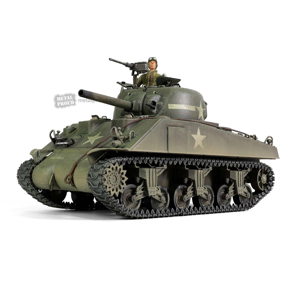 Forces of Valor MP-912131A -1:32 [Engine Plus Series] U.S. medium tank Sherman M4A3 (75) Scale Model Replica