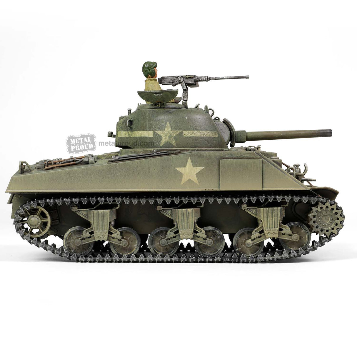 Forces of Valor MP-912131A -1:32 [Engine Plus Series] U.S. medium tank Sherman M4A3 (75) Scale Model Replica