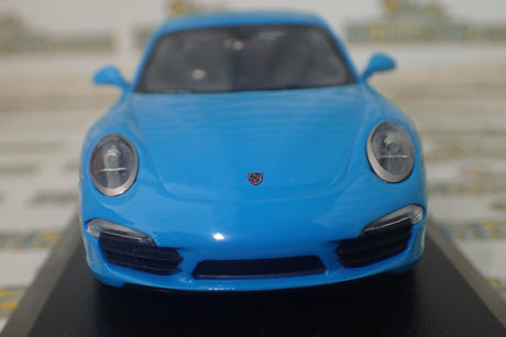 Maxichamps - 1/43 Scale - 2012 Porsche 911 Carrera S in Blue Diecast Model Replica