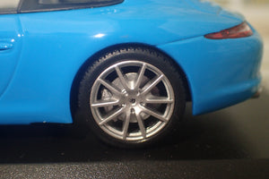 Maxichamps - 1/43 Scale - 2012 Porsche 911 Carrera S in Blue Diecast Model Replica
