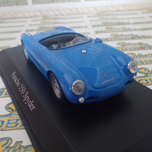 Maxichamps - 1/43 Scale - Porsche 550 Spyder in Blue Scale Model Replica