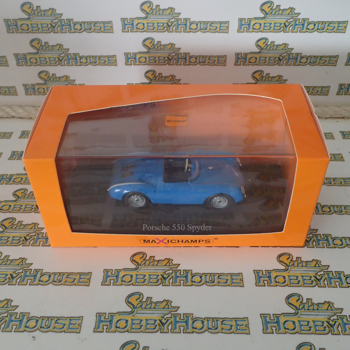 Maxichamps - 1/43 Scale - Porsche 550 Spyder in Blue Scale Model Replica