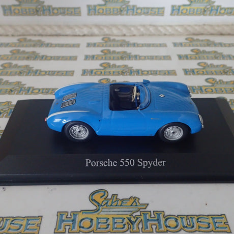 Maxichamps - 1/43 Scale - Porsche 550 Spyder in Blue Scale Model Replica