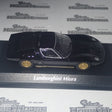 Maxichamps 940 103000 - 1/43 Scale Lamborghini Miura 1966 in Black Scale Model Replica crack in display case