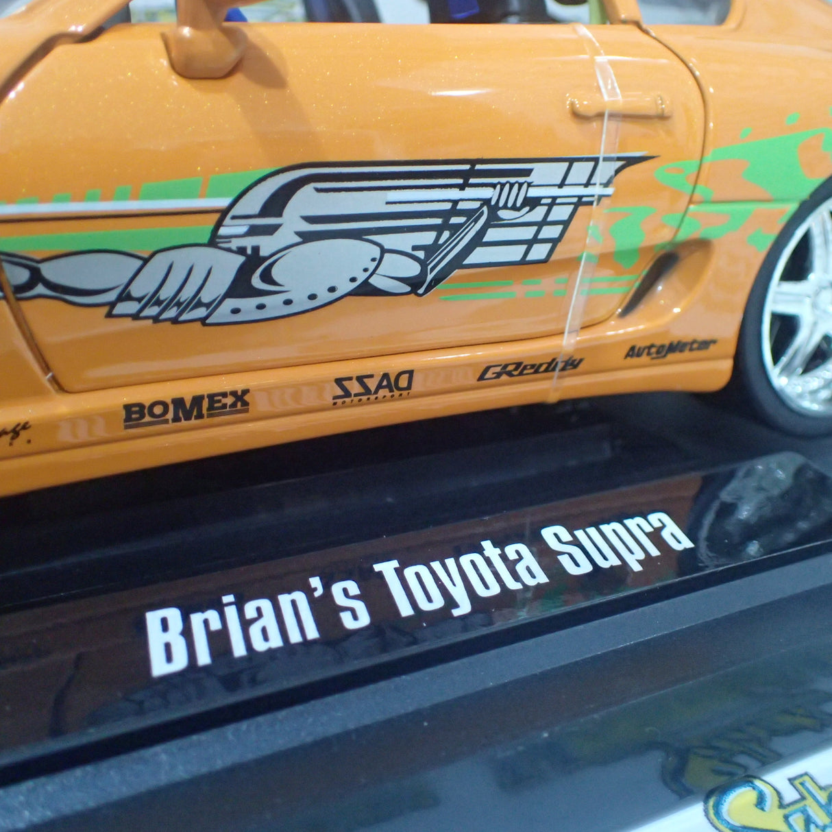 Jada 97505 - 1/18 Scale - Fast & Furious - Brian's Toyota Supra Diecast Model Replica