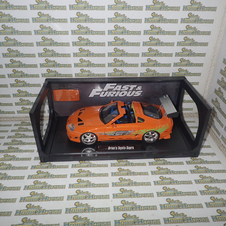 Jada 97505 - 1/18 Scale - Fast & Furious - Brian's Toyota Supra Diecast Model Replica