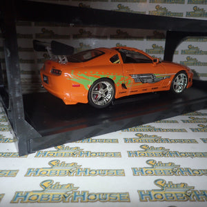 Jada 97505 - 1/18 Scale - Fast & Furious - Brian's Toyota Supra Diecast Model Replica