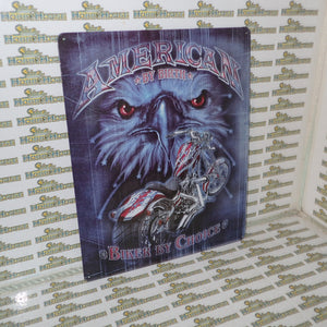 Tin Sign – American by Birth *Biker by Choice*