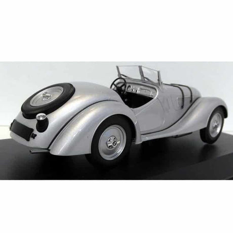 Minichamps - 1/18 Scale - 1936 BMW 328 in Silver Diecast Scale Model Replica