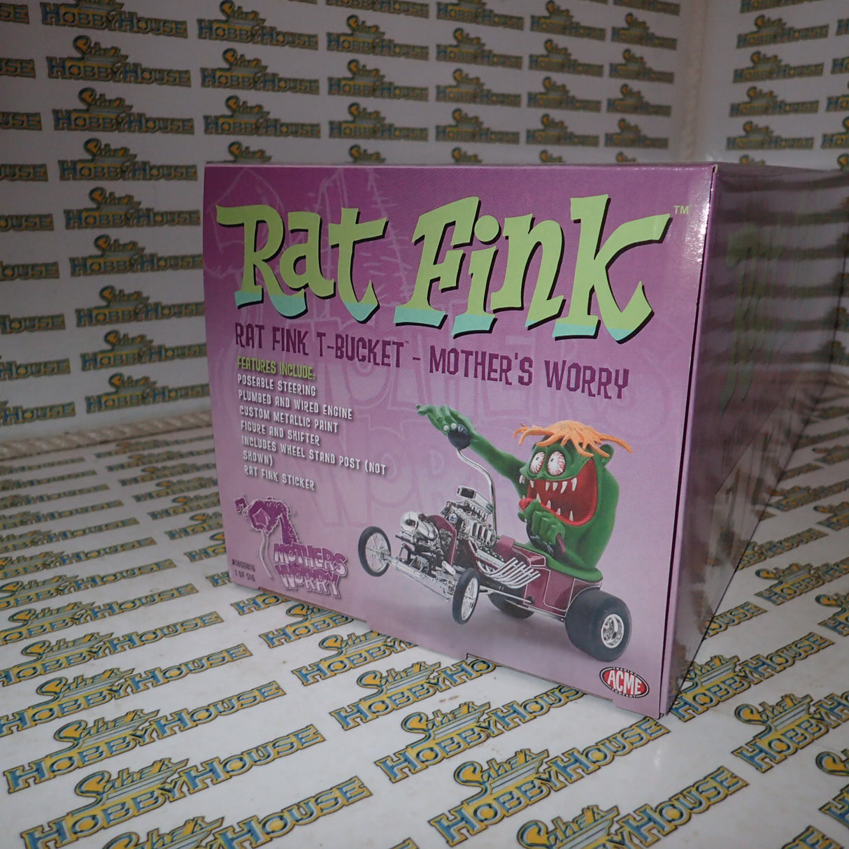 ACME A1800816 - ACME A1805022 - 1/18 Scale Rat Fink T-Bucket - Mother's Worry Diecast Scale Model Replica