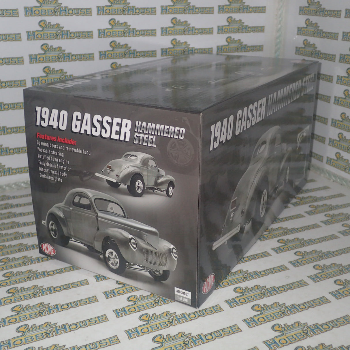 ACME A1800937 - 1/18 1940 Gasser - Hammered Steel Diecast Scale Model Replica