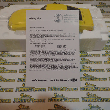 ACME A1801806 - 1/18 Scale 1968 Shelby GT 350 - "WT" Paint Scheme 6066 Yellow - Release 2