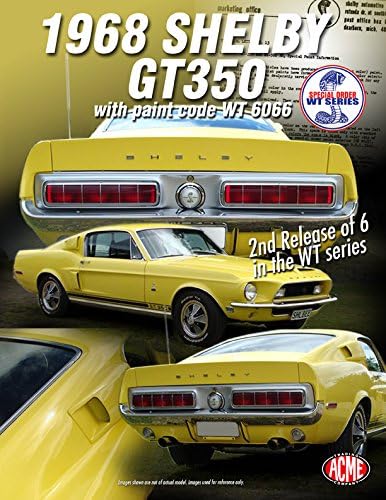 ACME A1801806 - 1/18 Scale 1968 Shelby GT 350 - "WT" Paint Scheme 6066 Yellow - Release 2