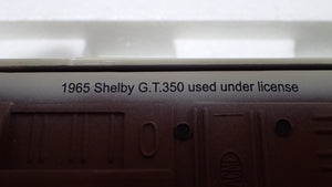 ACME A1801813 - 1/18 Scale Charlie Kemp 1965 Shelby G.T.350R only 123 Diecast Scale Model Replica's made