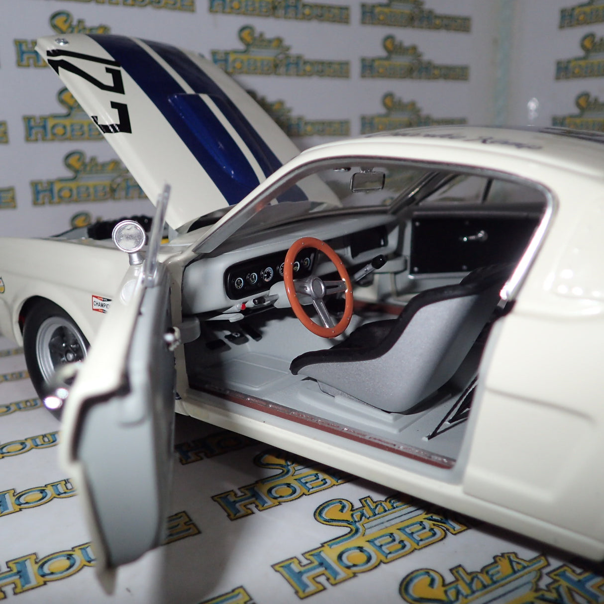 ACME A1801813 - 1/18 Scale Charlie Kemp 1965 Shelby G.T.350R only 123 Diecast Scale Model Replica's made