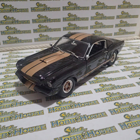 ACME A1801827 - 1/18 Scale #314 1966 Shelby GT350H Rent A Racer Black & Gold Custom Diecast Scale Model Replica