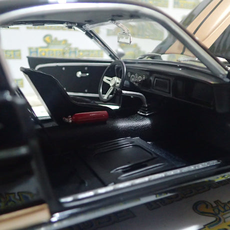 ACME A1801827 - 1/18 Scale #314 1966 Shelby GT350H Rent A Racer Black & Gold Custom Diecast Scale Model Replica