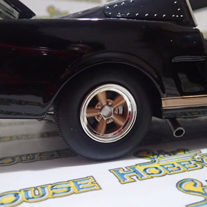 ACME A1801827 - 1/18 Scale #314 1966 Shelby GT350H Rent A Racer Black & Gold Custom Diecast Scale Model Replica