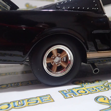 ACME A1801827 - 1/18 Scale #314 1966 Shelby GT350H Rent A Racer Black & Gold Custom Diecast Scale Model Replica