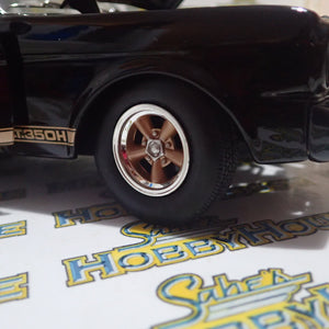 ACME A1801827 - 1/18 Scale #314 1966 Shelby GT350H Rent A Racer Black & Gold Custom Diecast Scale Model Replica