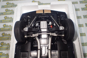 ACME A1801827 - 1/18 Scale #314 1966 Shelby GT350H Rent A Racer Black & Gold Custom Diecast Scale Model Replica