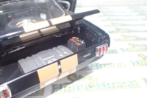 ACME A1801827 - 1/18 Scale #314 1966 Shelby GT350H Rent A Racer Black & Gold Custom Diecast Scale Model Replica