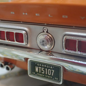 ACME A1801873 - 1/18 Scale 1968 SHELBY GT500 KR - WT COLOR CODE 5107 - WT #6 Diecast Scale Model Replica