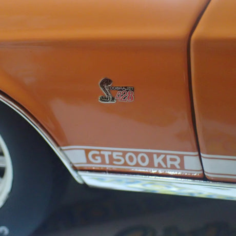 ACME A1801873 - 1/18 Scale 1968 SHELBY GT500 KR - WT COLOR CODE 5107 - WT #6 Diecast Scale Model Replica