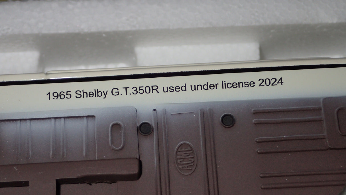 ACME A1801878 - 1/18 Scale 1965 Shelby GT350R Prototype Die-Cast Model Replica