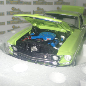 ACME A1801889 -1/18 1969 Ford Mustang 600 Groovy Green Diecast Scale Model Replica