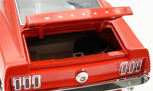 ACME A1801890 -1/18 1969 Ford Mustang 600 Flower Power Red Diecast Scale Model Replica