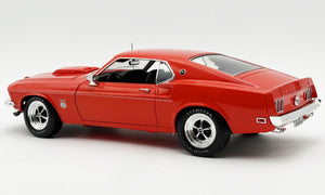 ACME A1801890 -1/18 1969 Ford Mustang 600 Flower Power Red Diecast Scale Model Replica