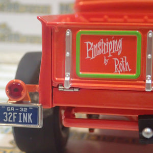 ACME A1804102 - 1/18 Scale 1932 Ford Hot Rod Pick Up Rat Fink Diecast Scale Model Replica