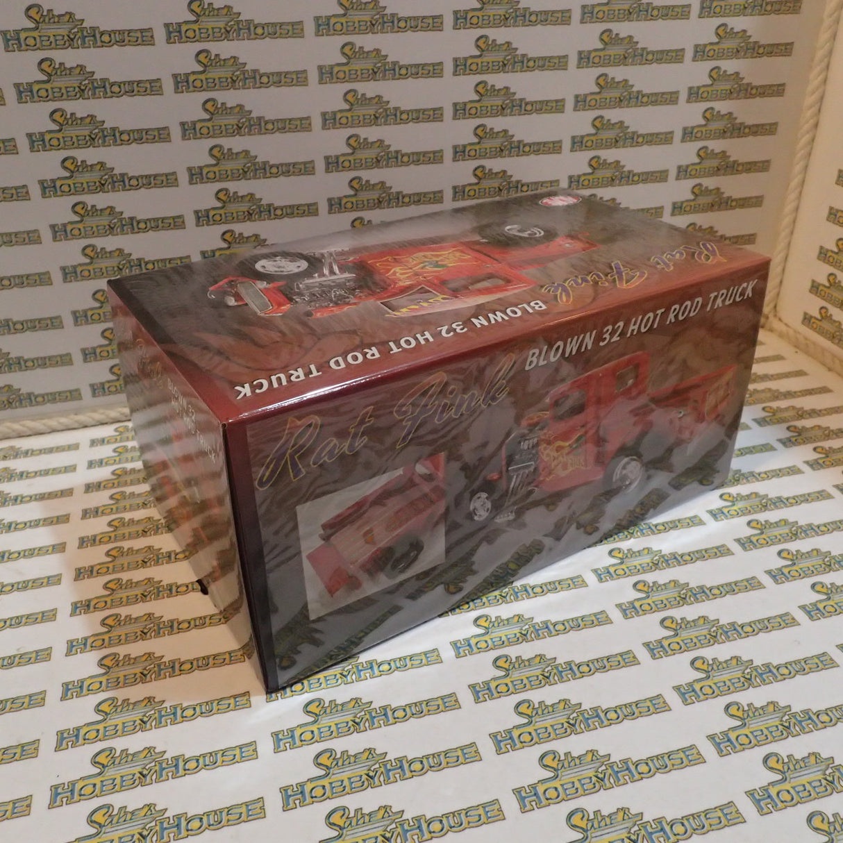 ACME A1804102 - 1/18 Scale 1932 Ford Hot Rod Pick Up Rat Fink Diecast Scale Model Replica