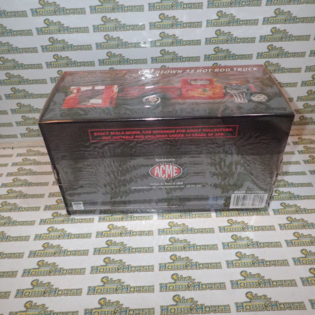 ACME A1804102 - 1/18 Scale 1932 Ford Hot Rod Pick Up Rat Fink Diecast Scale Model Replica