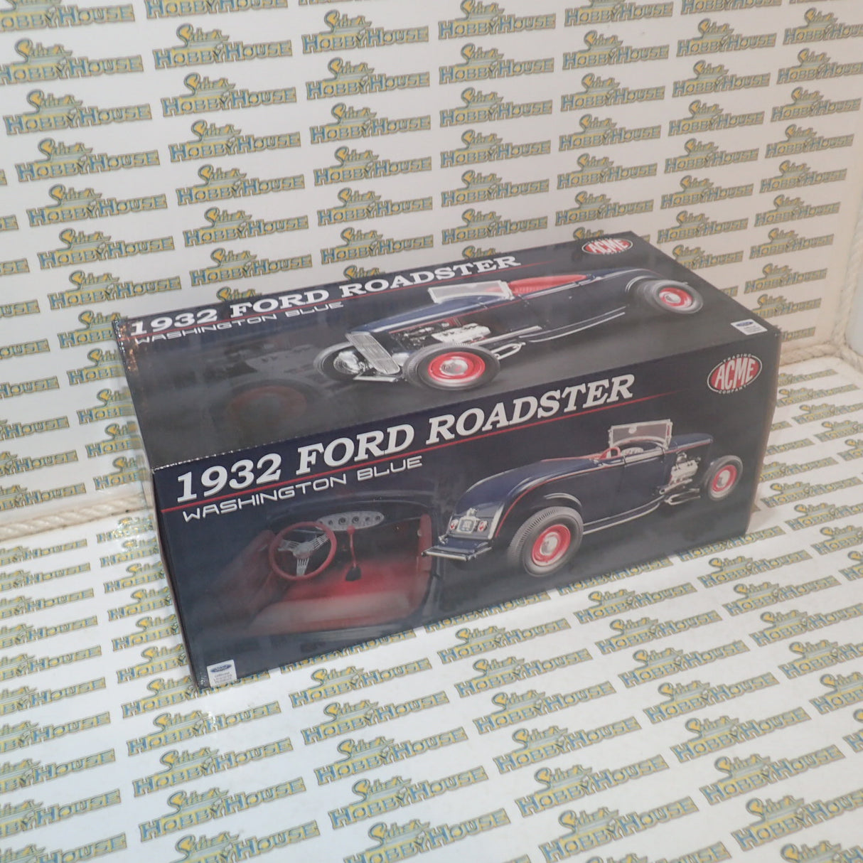 ACME A1805014 - 1/18 Scale 1932 Ford Roadster in Washington Blue Diecast Scale Model Replica