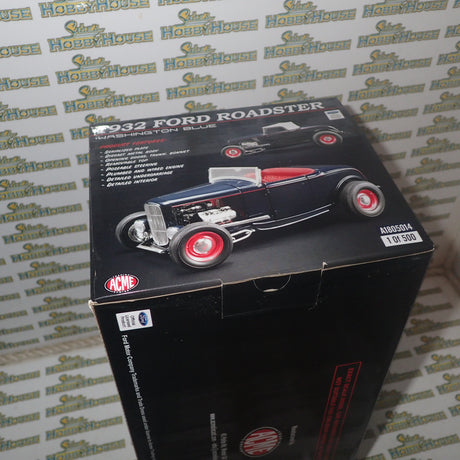 ACME A1805014 - 1/18 Scale 1932 Ford Roadster in Washington Blue Diecast Scale Model Replica