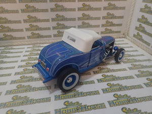 ACME A1805024 - 1/18 Scale 1932 FORD HOT ROD ROADSTER BLUE FLAME Diecast Scale Model Replica