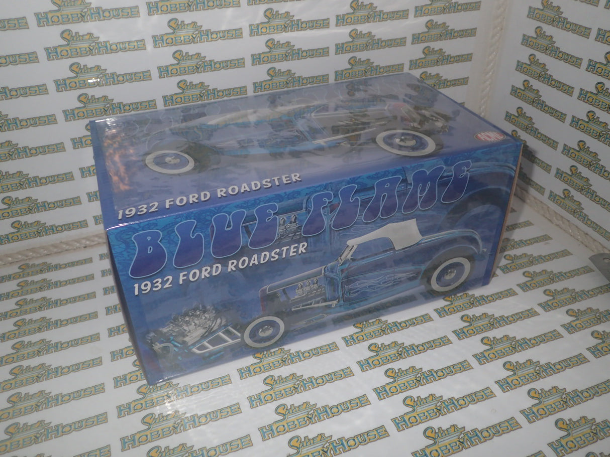 ACME A1805024 - 1/18 Scale 1932 FORD HOT ROD ROADSTER BLUE FLAME Diecast Scale Model Replica