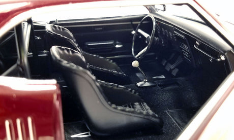 ACME A1805216 - 1/18 Scale 1968 PONTIAC FIREBIRD DRAG OUTLAWS Custom Maroon Metallic Diecast Scale Model Replica