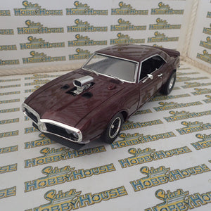 ACME A1805216 - 1/18 Scale 1968 PONTIAC FIREBIRD DRAG OUTLAWS Custom Maroon Metallic Diecast Scale Model Replica
