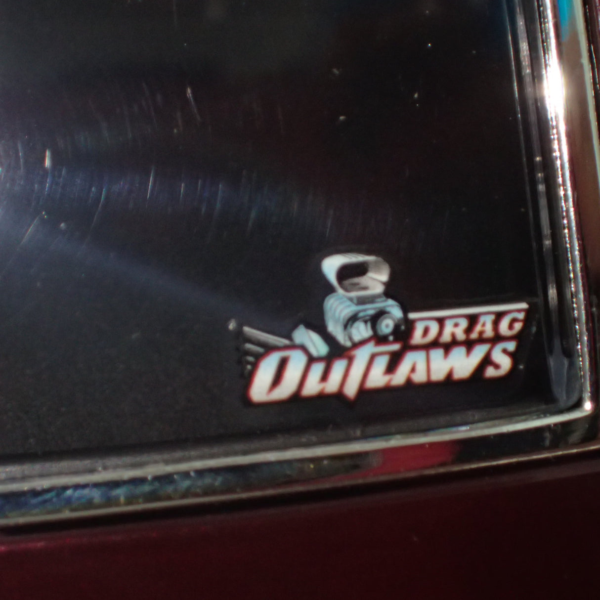 ACME A1805216 - 1/18 Scale 1968 PONTIAC FIREBIRD DRAG OUTLAWS Custom Maroon Metallic Diecast Scale Model Replica