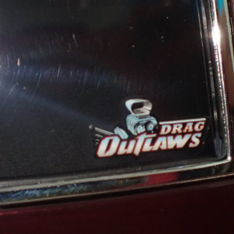 ACME A1805216 - 1/18 Scale 1968 PONTIAC FIREBIRD DRAG OUTLAWS Custom Maroon Metallic Diecast Scale Model Replica