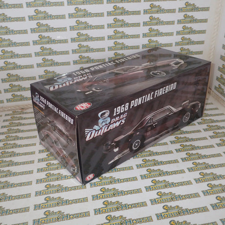 ACME A1805216 - 1/18 Scale 1968 PONTIAC FIREBIRD DRAG OUTLAWS Custom Maroon Metallic Diecast Scale Model Replica